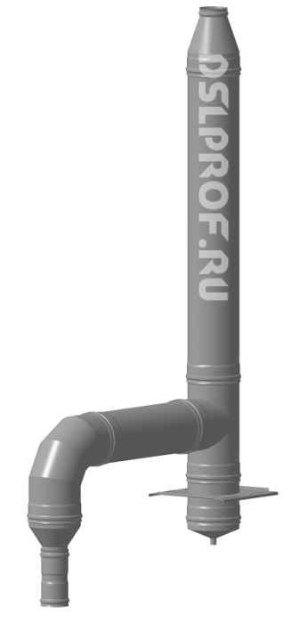 Дымоход Ф100/200 L4м 430/Оц. Ferrum Дымоход Ф100/200 L4м 430/Оц. Ferrum