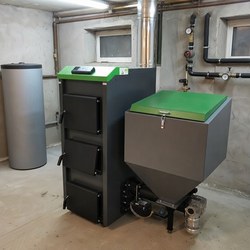 Монтаж пеллетного котла Монтаж пеллетного котла