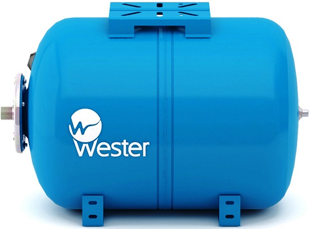 Баки расширительные Горизонтальный гидроаккумулятор Wester WAO 50
